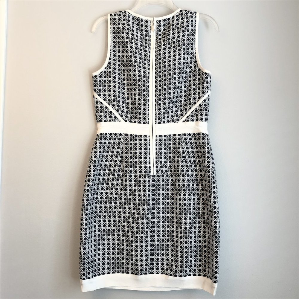 Laundry by Shelli Segal Navy & White Shift Dress Sz 8 - Picture 6 of 13